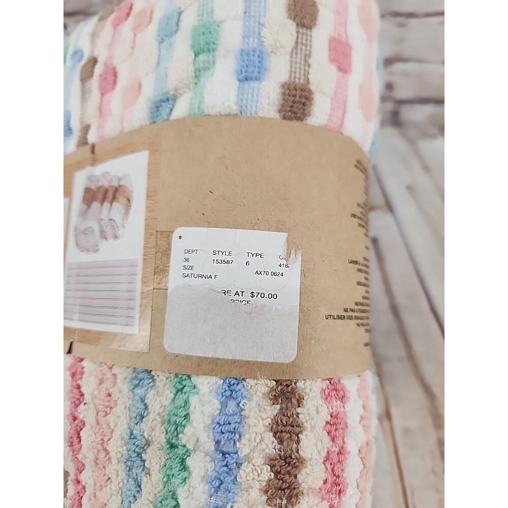 NEW SAND CLOUD Bath Towel 100% Turkish Organic Cotton Saturnia Haze 30" x 60" - Picture 5 of 6